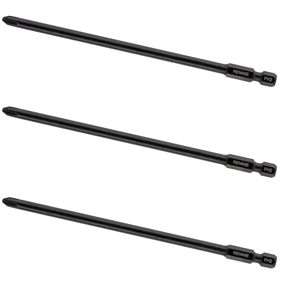 3 Pack x PH2 141mm Autofeed Screwdriver Bits For Makita 6834
