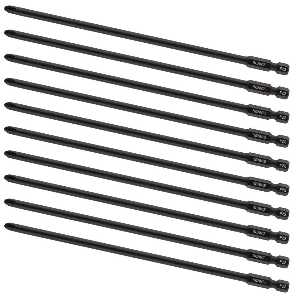 10 Pack x PZ2 177mm Autofeed Screwdriver Bits For Makita DFR750 DFR750RME BFR750