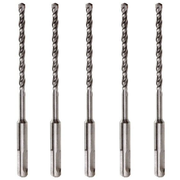 Pack Of 5 - SDS Plus Masonry Hammer Drill Bit Tungsten Carbide Tip +