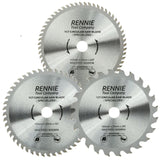 3P-165mmx24T 48T & 60T TCT Cordless Circular Wood Saw Blades With Thin Kerf.