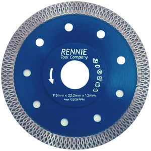 115mm (4 1/2") Diamond Cutting Discs / Blades Ultra Thin For Masonry Tiles ETC