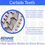2 Pack-165mm x 24T TCT Cordless Circular Wood Saw Blades With Thin Kerf.