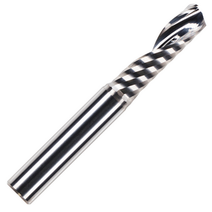 Solid Carbide Single Flute Up Cut Router Bits 1/4" Shank (O Flute)