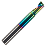 Solid Carbide Single Flute DLC Coated End Mill For Aluminium & ACM