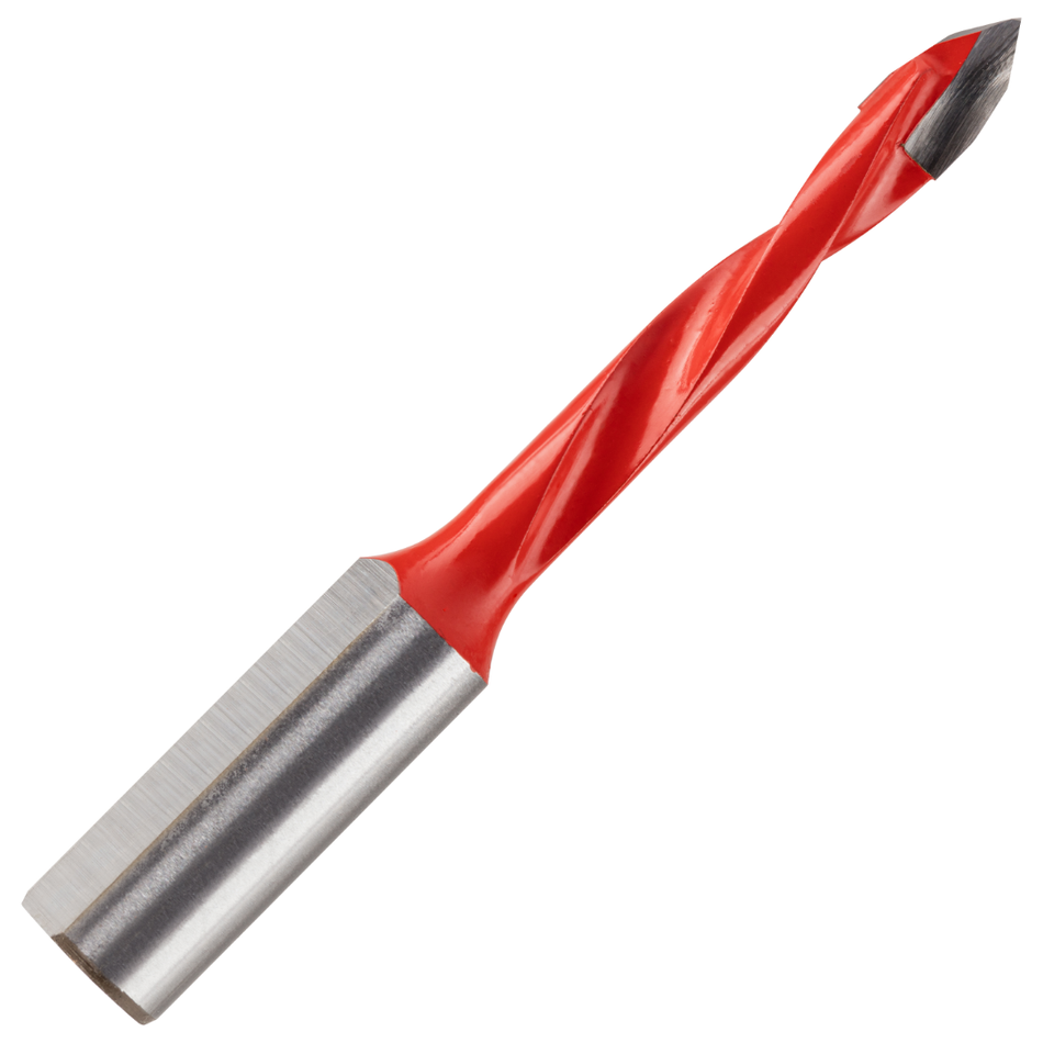 TCT Tipped Spear Point Dowel Drill Bits - Left Hand 10mm Shank