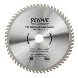 165mm x 60T TCT Cordless Circular Wood Saw Blade With Thin Kerf. Fits Bosch Makita Ryobi Dewalt Circular Saws etc