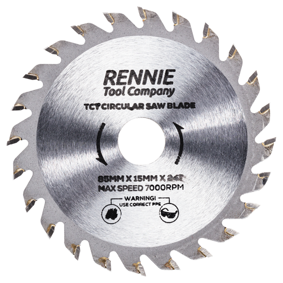 85mm x 24T TCT Circular Wood Saw Blades Rennie Tools