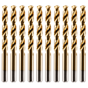 Box Of 10 x HSS M2 Titanium Coated Jobber Drill Bits