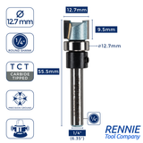 Guided Profile TCT Tipped Router Bits Fits Makita Festool Dewalt Trend Routers