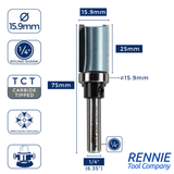 Guided Profile TCT Tipped Router Bits Fits Makita Festool Dewalt Trend Routers