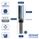Guided Profile TCT Tipped Router Bits Fits Makita Festool Dewalt Trend Routers