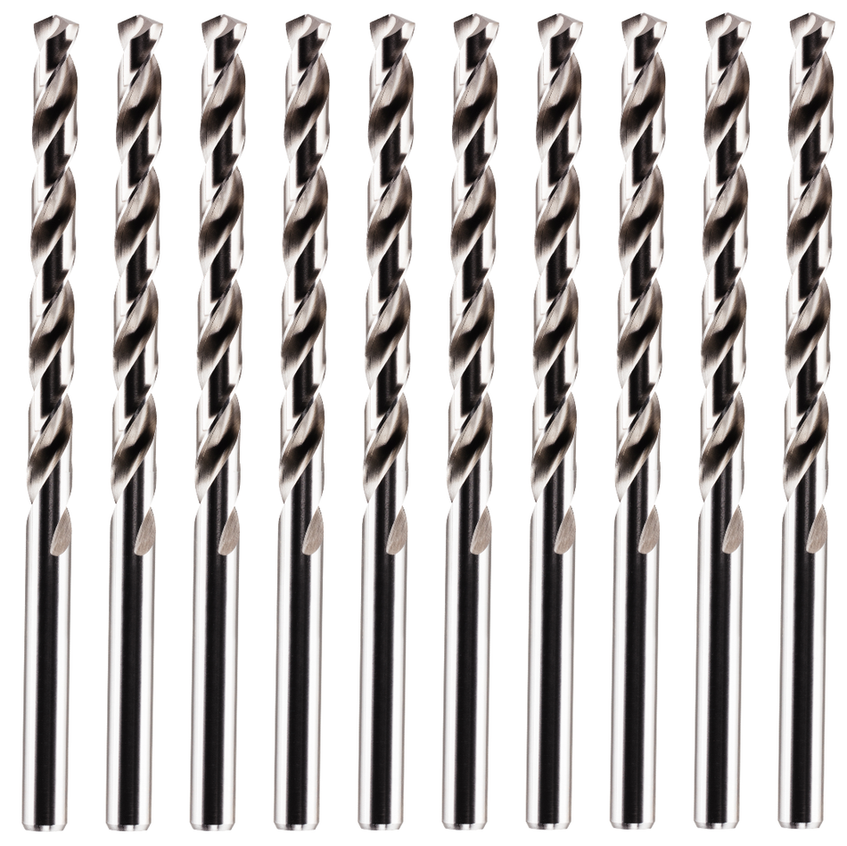 Box Of 10 x DIN340 HSS Long Series Jobber Drill Bit M2 Fully Ground