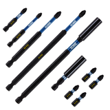 10 x PZ2 Magnetic Impact Screwdriver Bit Set Extra Long