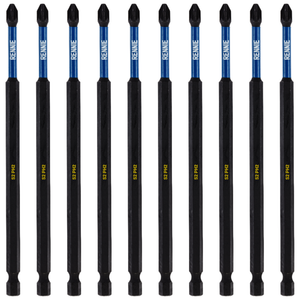 10 Pack PH2 x 150mm Extra Long Magnetic Impact Screwdriver Bits Set Phillips #2