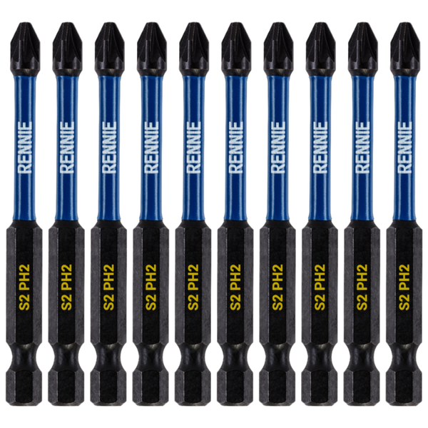 Phillips Head Drill Bits 5 X Sutton Tools Impact Phillips Head Bits - PH2 X 100mm, Power Insert For Impact Drivers Impact Driver Bits - Foto 7