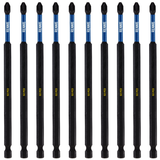 10 Pack PZ2 x 150mm Magnetic Impact Screwdriver Bits Set Pozidriv (Pozi 2)