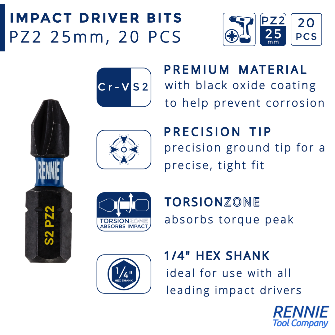 Juego Set Kit 8 Puntas De Impacto T30 X 25mm Bosch – Herramientas Pergamino