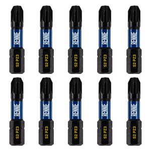 10 Pack PZ3 x 32mm Long Impact Screwdriver Bits Set Pozidriv (Pozi 3)