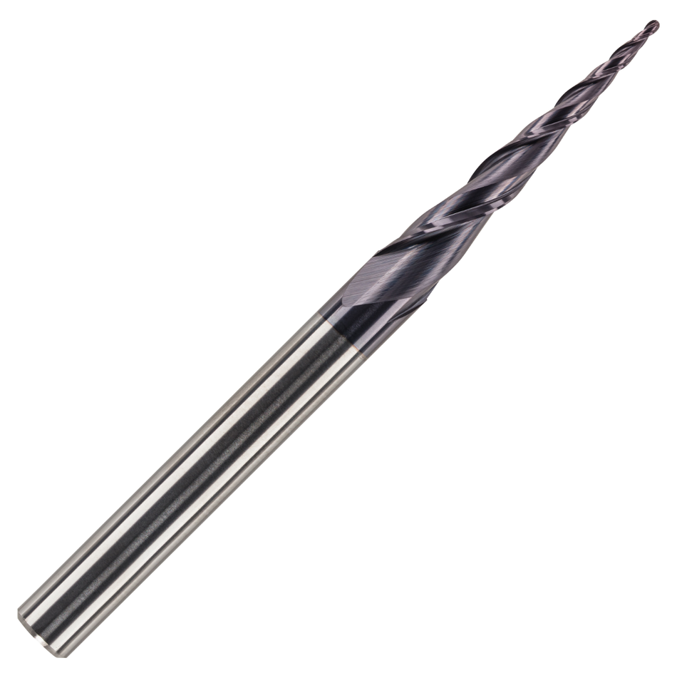 Solid Carbide Taper Ball Nose End Mill Engraving Bit TiAlN Coated