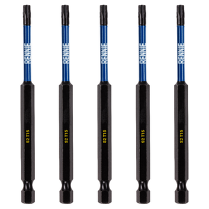 5 Pack - T15 Torx 100mm Long Magnetic Impact Screwdriver Bits Set TX15