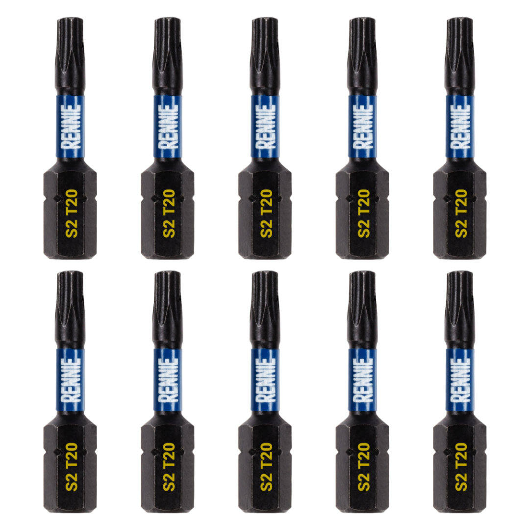 5 Pack - T27 Torx Magnetic Impact Bit's - 32mm Long – Rennie Tool Company