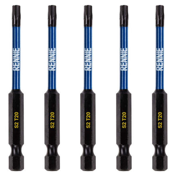 Pack T20 Torx 75mm Long Impact Screwdriver Bits