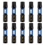 10 Pack - T40 Torx 32mm Long Magnetic Impact Screwdriver Bits Set TX40