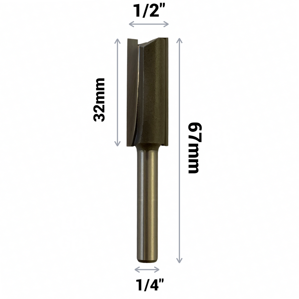 1/2 Cutting Diameter TCT Router Cutters - 1/4 Shank – Rennie Tool Company