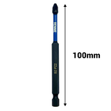 10 Pack PZ2 x 100mm Magnetic Impact Screwdriver Bits Set Pozidriv (Pozi 2)
