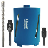 Diamond Core Drill Bit Sets With Adapters & Centre Drill - Wet or Dry Drilling Performance