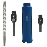 Diamond Core Drill Bit Sets With Adapters & Centre Drill - Wet or Dry Drilling Performance