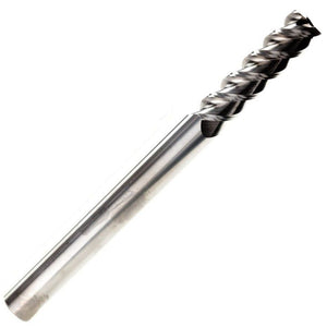 Solid Carbide 3 Flute Endmills For Aluminium Extra Long Series