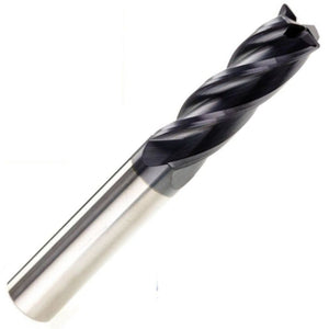 Solid Carbide 4 Flute Tialn Coated Endmill Standard Lengths