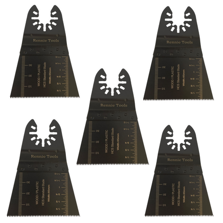 65mm Wide Tapered Oscillating Multi Tool Blades For Wood & Plastic Fits Dewalt Makita Bosch Etc