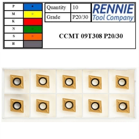 10 x Indexable Turning Inserts