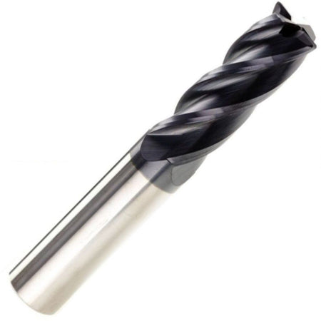 Solid Carbide 4 Flute Tialn Coated Corner Radius Endmills