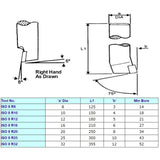 ISO 8 Round Shank Boring Carbide Tipped Lathe Tools