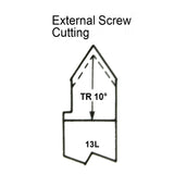 No.13L HSS Screw Cutting L/H Butt Welded Tools