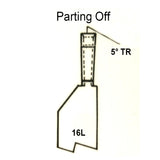 No.16L HSS Parting Off Tool L/H Butt Welded Tools