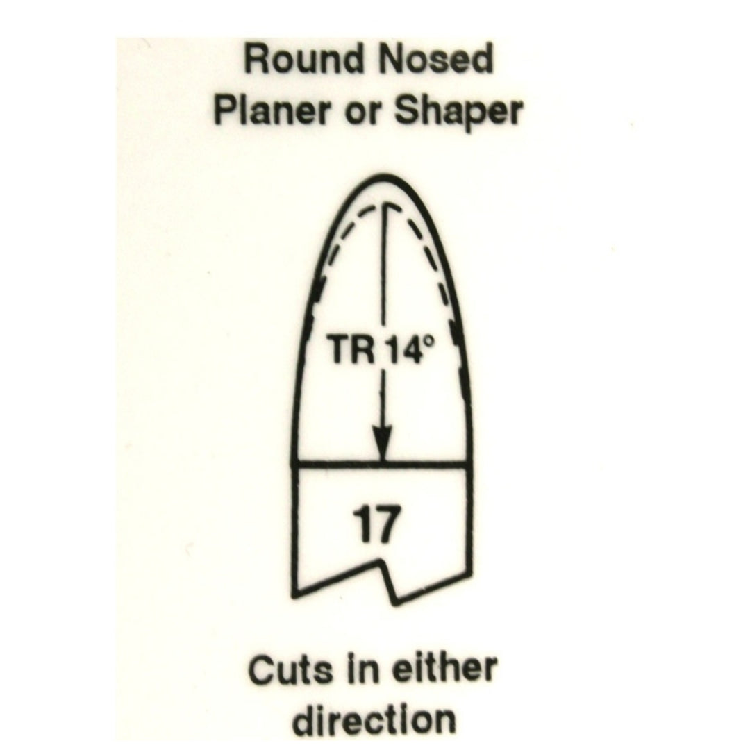 No.17 HSS Round Nose Shaper/Planer Butt Welded Tools