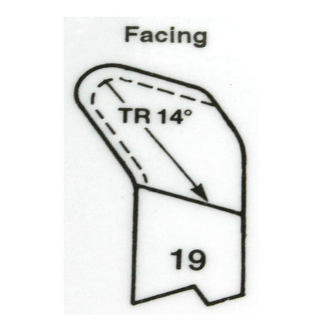 No.19 HSS Facing R/H Butt Welded Tools