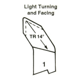 No.1 HSS Light Turning & Facing R/H Butt Welded Tools