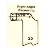 No.25 HSS Right Angle Recessing R/H Butt Welded Tool