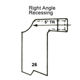 No.26 HSS Right Angle Recessing L/H Butt Welded Tools