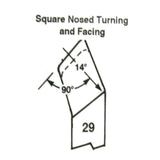 No.29 HSS Square Nosed Turning & Facing R/H Butt Welded Tools