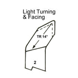 No.2 HSS Light Turning & Facing L/H Butt Welded Tools