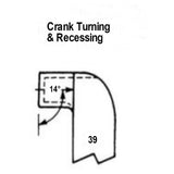 No.39 HSS Crank Turning & Recessing R/H Butt Welded Tools