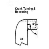 No.40 HSS Crank Turning & Facing L/H Butt Welded Tools