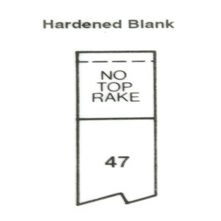 No.47 HSS Butt Welded Blank Tools