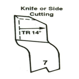 No.7 HSS Knife/Side Cutting R/H Butt Welded Tools